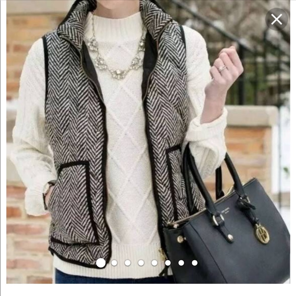 J.Crew women’s herringbone vest NWOT